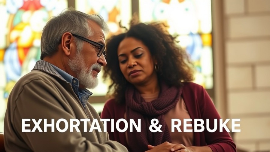 Heartfelt conversation on spiritual growth, highlighting biblical teachings in a church setting.