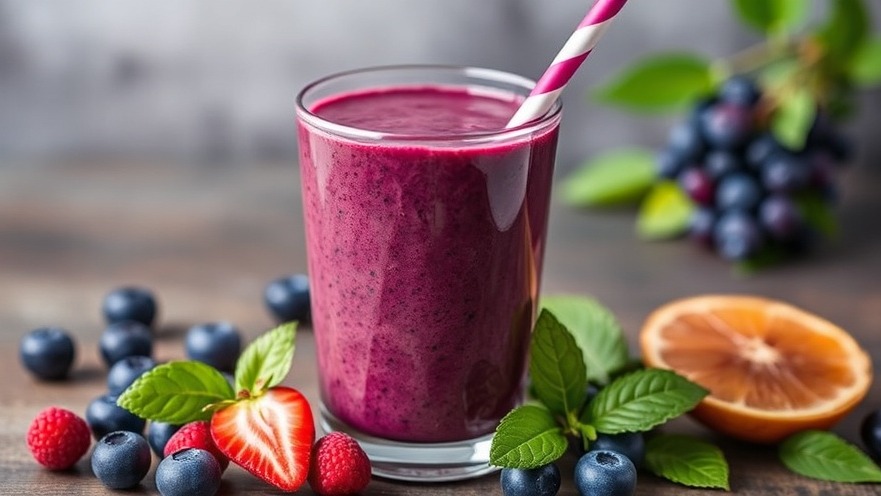  Acai Blueberry Chia smoothie