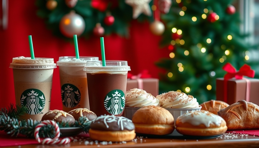 Starbucks holiday menu returning items with festive drinks and pastries.