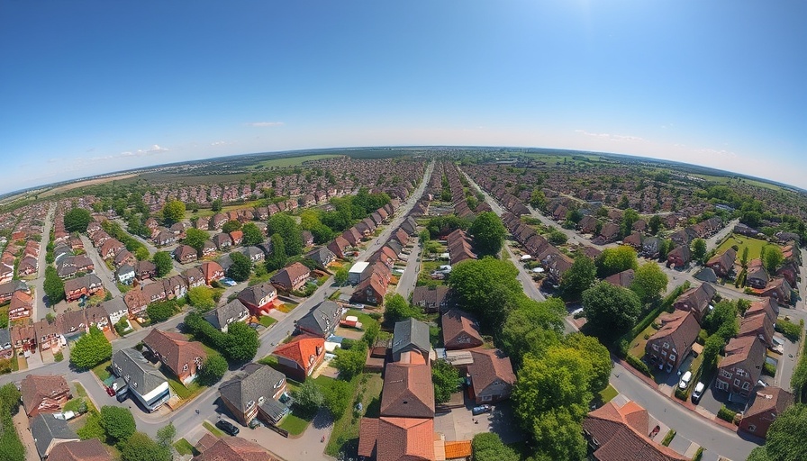 Aerial view of suburban neighborhood highlighting potential home-buying reforms in residential planning.