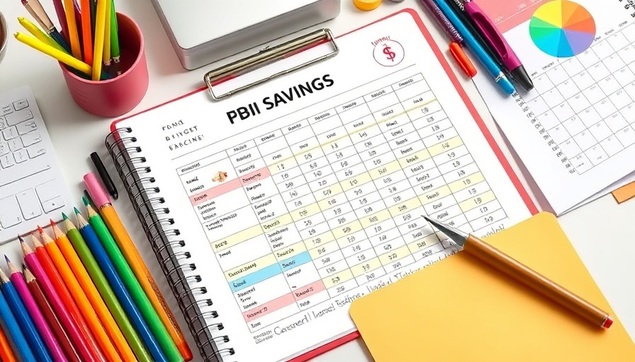 UK Family Savings Count with organized savings planner and vibrant desk setup.