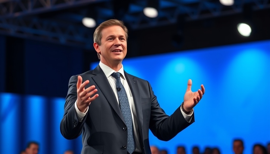 Engaging speaker's restoration process speech on a vibrant stage.