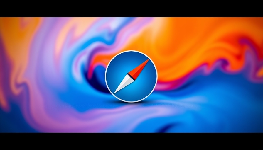 Safari icon on vibrant background, Google Chrome vs Safari on Mac