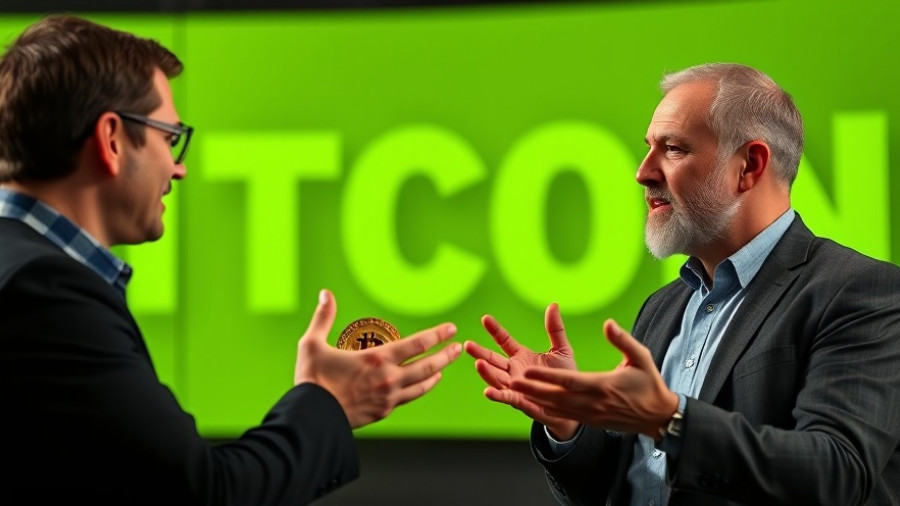 Economics talk: CPI Surprise Bitcoin Rally impact discussed by two men.