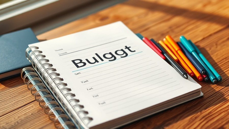 Budget Check In and Cash Stuffing planner with colorful pens.