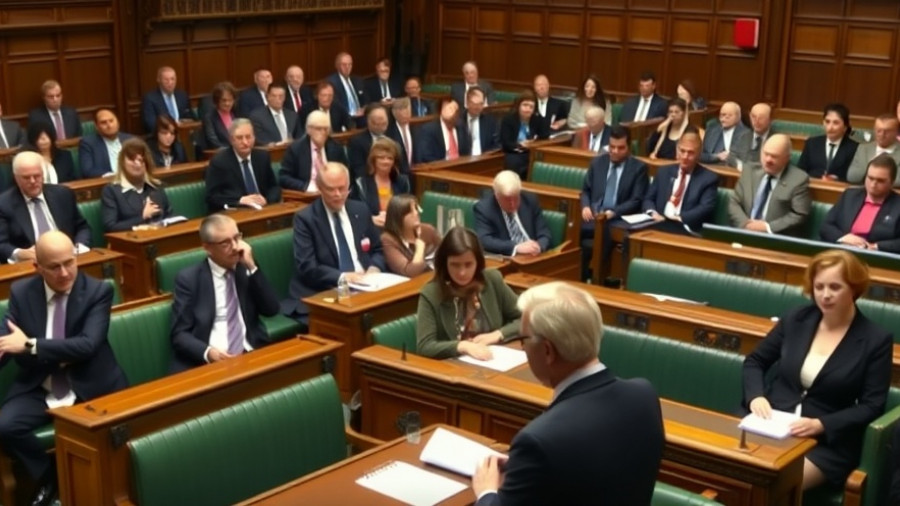 Parliamentary discussion on Renters Rights Act UK in formal setting.