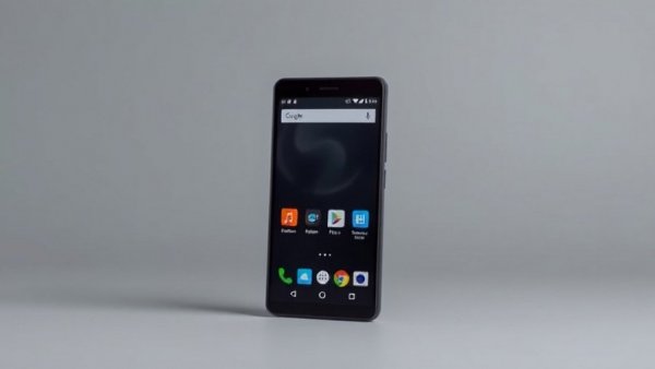 Amazon Fire Phone displaying app interface against gray background.