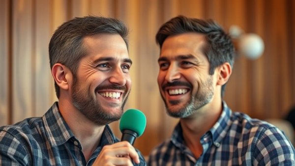 Man discussing renting changes and homeownership opportunities, indoor setting.