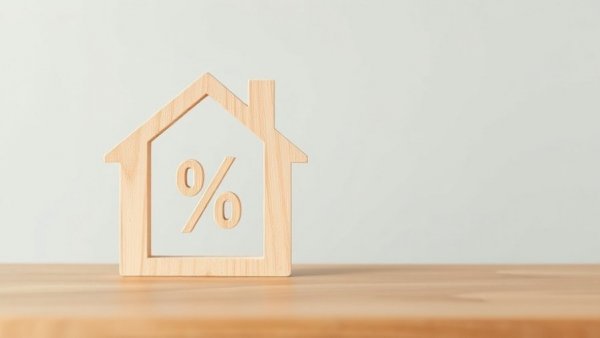 Symbolic representation of low deposit mortgage rates in the UK.