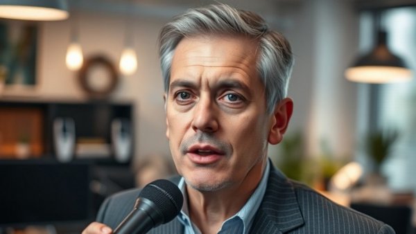 Portrait of man with Windows logo in an office for Windows Pro Mode.