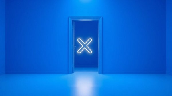 Exploring the benefits of leaving Twitter: an open door with X symbol inside.