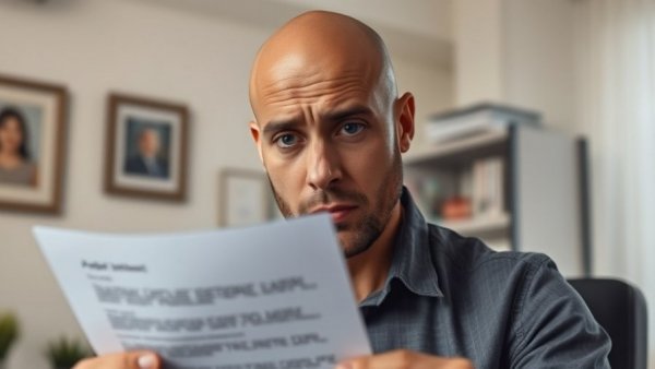 Skeptical man questions digital apology statement, reflecting distrust in government communication.