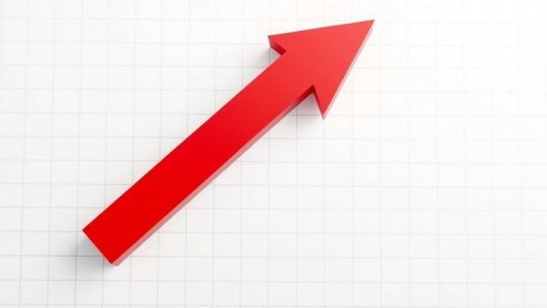 Red arrow depicting UK mortgage rate cuts on a white chart.
