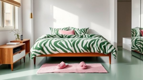 Modern IKEA bedroom with stylish bedding for Black Friday deals.