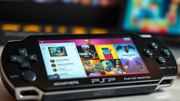 Vintage Sony PSP and games listing highlighting gaming consoles value.
