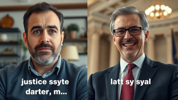 Discussing justice and jury trials in UK split image