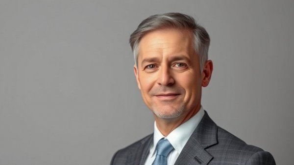 Middle-aged man in suit, budgeting strategy concept.