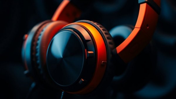 Dynamic artistic headphone images, JLab TikTok marketing strategy.