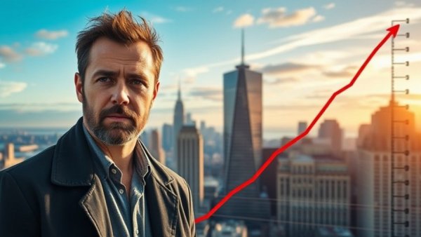 UK housing market trends for 2026 with man and forecast chart.