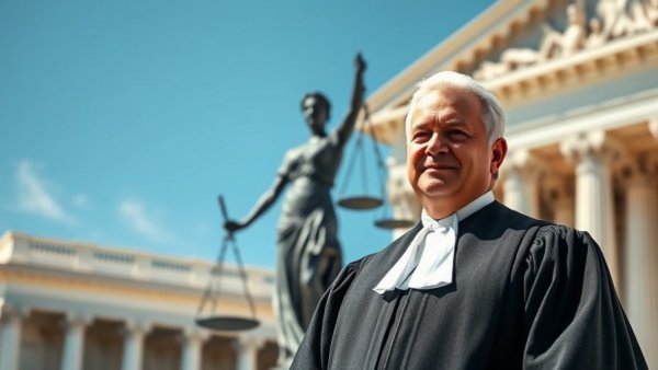 UK government scrapping jury trials concept with judge and Lady Justice.