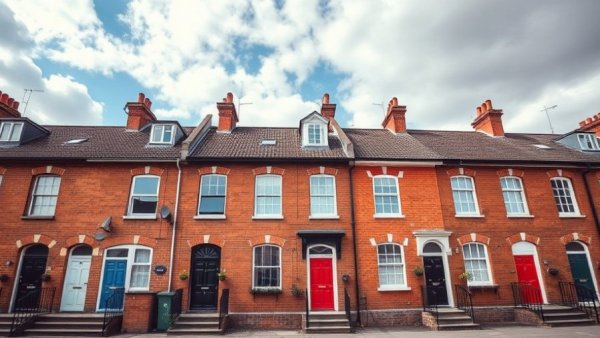 Charming terraced houses for bridging finance in property development.
