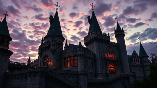 Mystical Budapest castle at twilight, Budapest Filmmaking Insights.