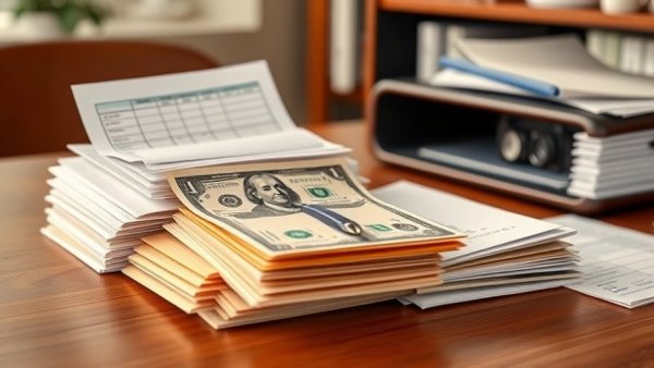 Weekly Cash Stuffing setup with budget sheets and cash binder on desk