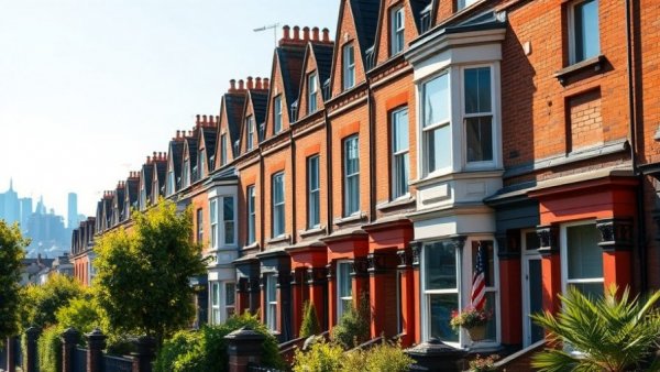 Victorian terrace houses symbolizing average mortgage size growth UK