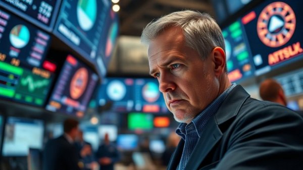 Stock trader analyzing December market trends during Santa Rally.