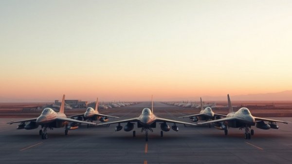 Impact of US military action in Syria visualized with missiles at airbase.