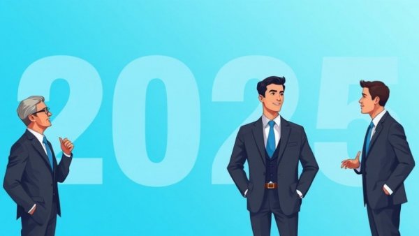 Business figures discussing challenges 2025, CEO focus.