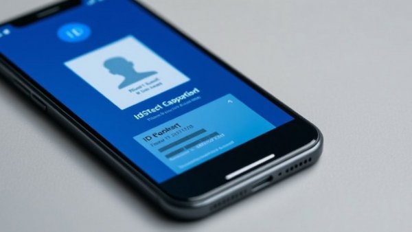 Smartphone displaying digital ID app interface.