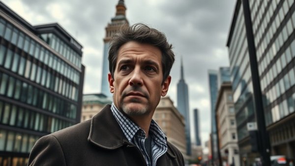 Discussion on British architecture challenges with modern cityscape backdrop.