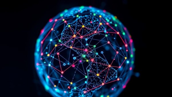 Futuristic digital representation of Web3 networks in the AI era.