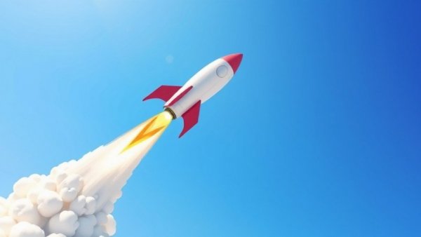 Futuristic rocket symbolizing next-generation nuclear energy and data centers.