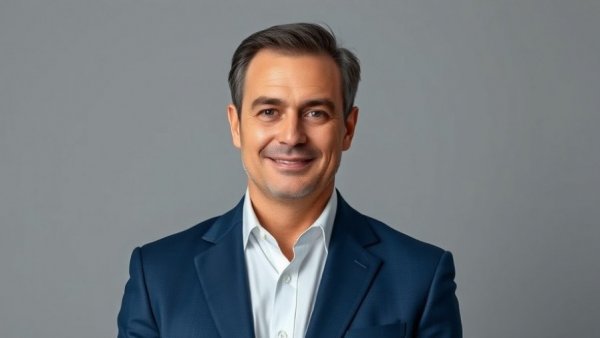 Confident middle-aged man discussing DA market decline and network growth.