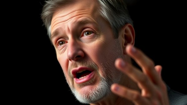 Middle-aged man discussing, choose right estate agent tips.