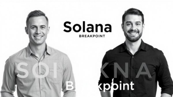 Solana's Explosive Growth podcast episode 2 promo with two men.