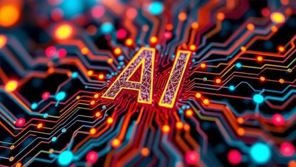 Futuristic illustration symbolizing AI and digital innovations in India.