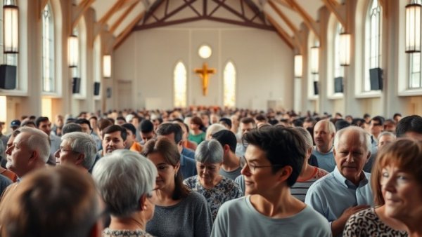 English-speaking Evangelical church in Spain, congregation gathered in worship.