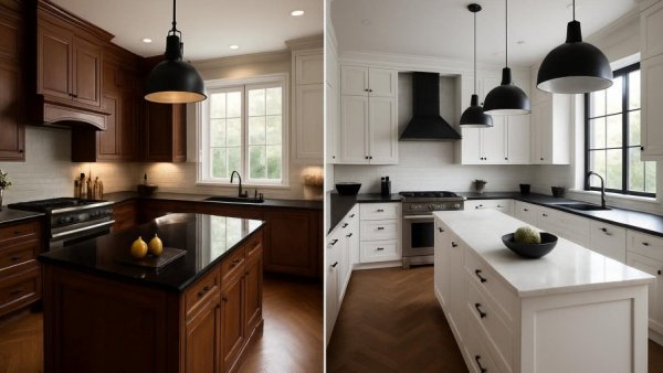 New Trad Kitchen Design showcasing distinct elegant kitchen styles.