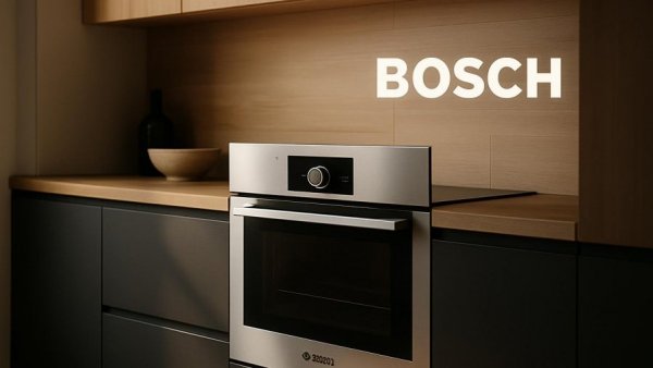 Modern kitchen appliance with sustainable design home staging concept.