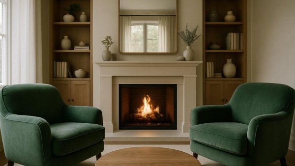 Inviting living room setup focused on sustainable home design.