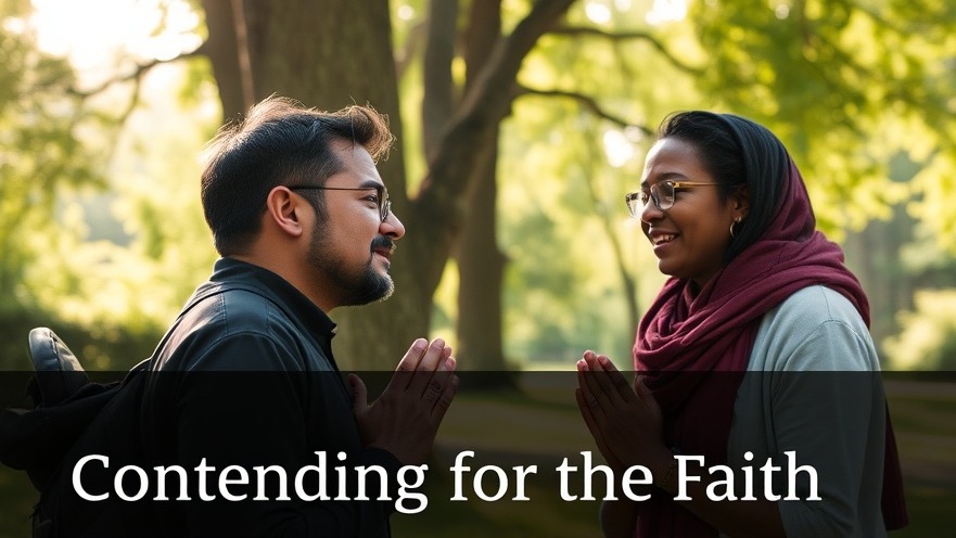 Emotionally charged individuals engage in spiritual growth in a serene park.