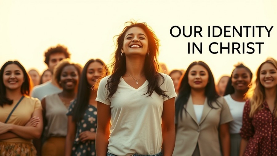 Diverse individuals embodying identity in Christ, radiating unity and confidence.