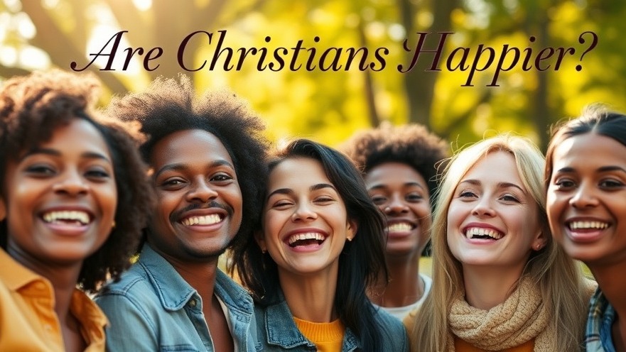 Joy and happiness radiate among a diverse group of Christians outdoors.