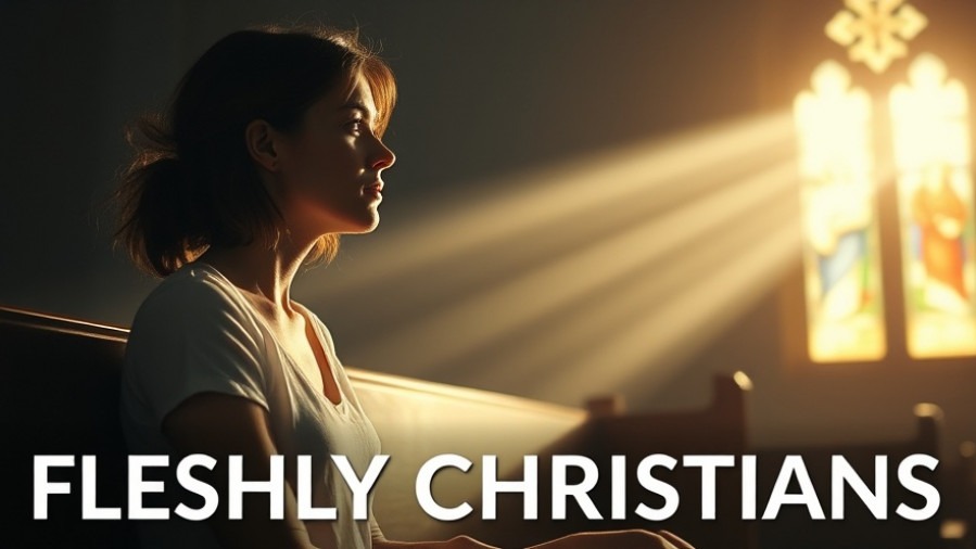 Reflecting on spiritual maturity, a young woman contemplates faith in a church.