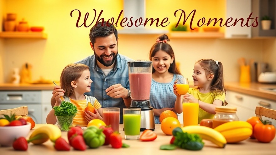 Making smoothies can be a fun and healthy bonding experience for families