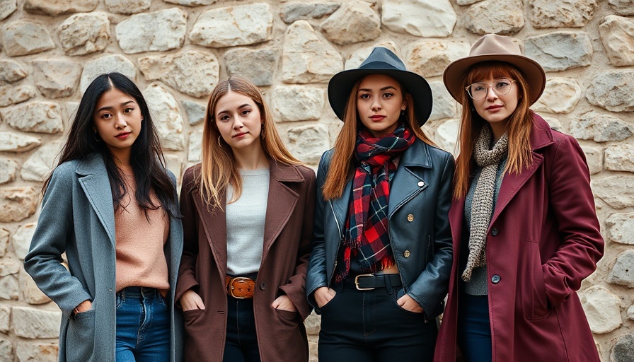 Two stylish women posing outdoors in urban clothing.