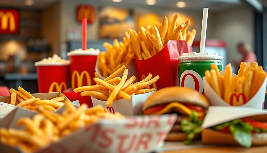 McValue Menu with drink, fries, and nuggets at McDonald's.